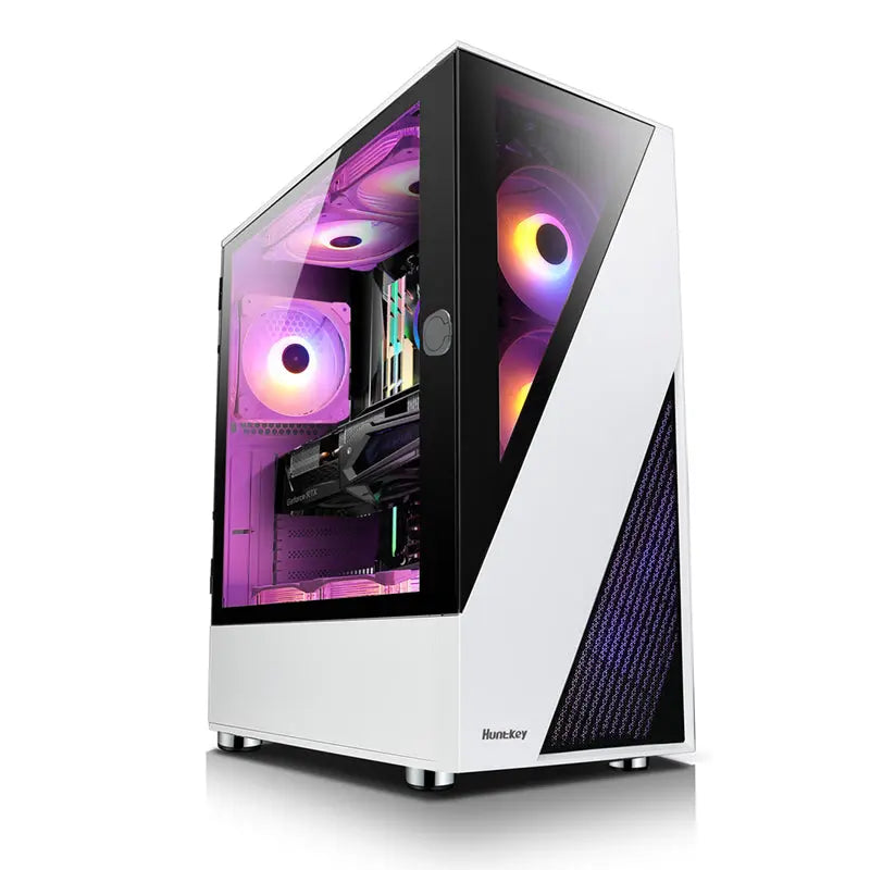 Huntkey GX660T Gaming PC Case (White) Huntkey