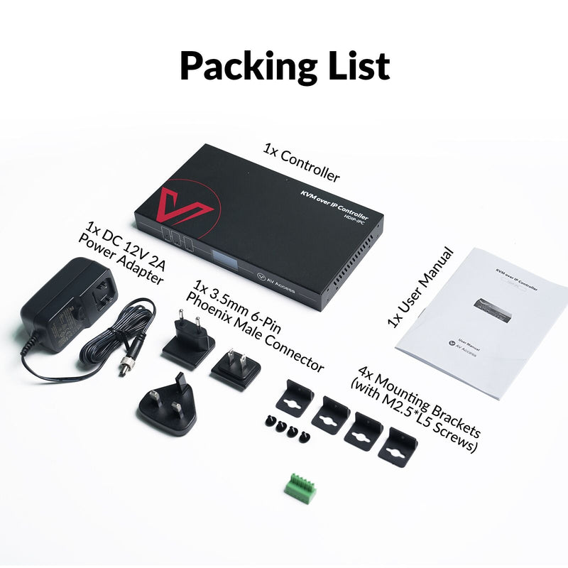 AV Access HDIP-IPC KVM over IP Controller – Web UI, iPad App & RS232 Control for 4KIPJ200 Systems