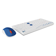 Rapoo 8000M Multi-mode Wireless Keyboard & Mouse Combo – Mumbai Indians Edition
