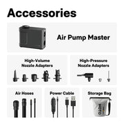 HOTO Air Pump Master – Cordless & 12 V Rechargeable Tire & Inflatable Pump, Up to 150 PSI/350 L min, 9 Smart Modes for Car, Bike, Kayak & Home Use - Hoto India