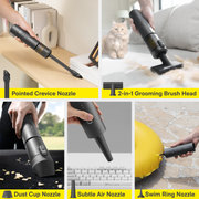 AutoCare vacuum and nozzles shown for compatibility; not included