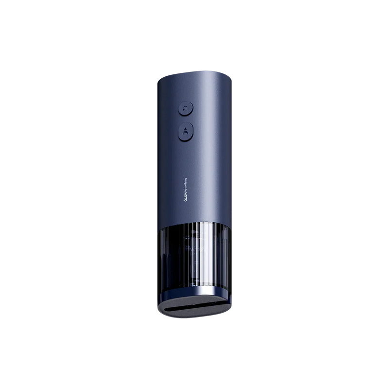 HOTO Electric Wine Opener, Cordless Automatic Corkscrew with One-Touch Operation | Stainless Steel Design for Wine Bottles (HLE0005GL / QWKPQ001)