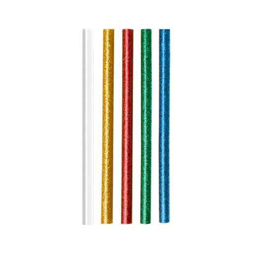 HOTO Hot Glue Sticks, 20 Pcs Glitter Hot Glue Sticks, Glue Gun Sticks, Colored Glue Sticks, 6 Colors for DIY Projects and Arts Crafts DIY Fabric, 5" x 0.28" - Hoto India