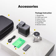 HOTO 3×360° Laser Level – Self-Leveling 3-Plane Digital Laser Line Tool with 360° Horizontal & Vertical Coverage, USB-C Rechargeable, IP54 for Home & Pro Use - Hoto India