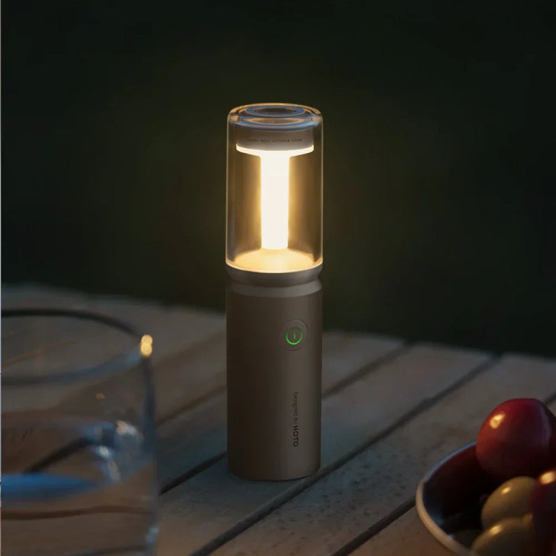 HOTO CampLight – Rechargeable LED Camping Lantern with 180° Adjustable Beam, 3000–5700K Warm/Cold Light, Power Bank Function & Magnetic Mount - Hoto India