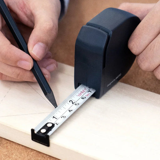 HOTO Self-Lock Measure Tape – 10 ft/3 m Dual-Scale (Metric & Imperial) Tape Measure with Auto-Lock Blade, Shock-Absorbent Case, Compact & Accurate Measuring Tool - Hoto India