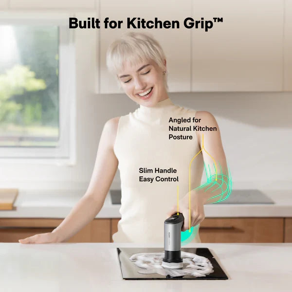 HOTO Grip™ Cordless Spin Scrubber – 400 RPM, IPX7, 6 Cleaning Attachments