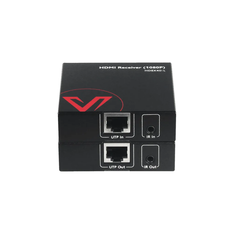 AV Access HDEX40-L 1080P HDMI Extender Kit, 50m/164ft HDMI Balun over Cat5e/6a/7, IR Control, PoC, EQ Switch