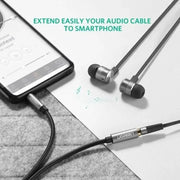 UGREEN 1.5M 3.5mm Audio Extension Cable Male to Female AUX Headphone Jack Extender Car Laptop Smartphone Headphones 10593 Ugreen
