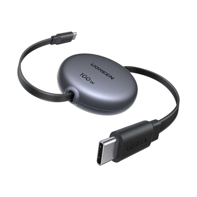 UGREEN USB-C to USB-C PD Fast Charging Retractable Cable 100W Max 1m (65905) TeckPot