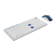 Rapoo 8000M Multi-mode Wireless Keyboard & Mouse Combo – Mumbai Indians Edition