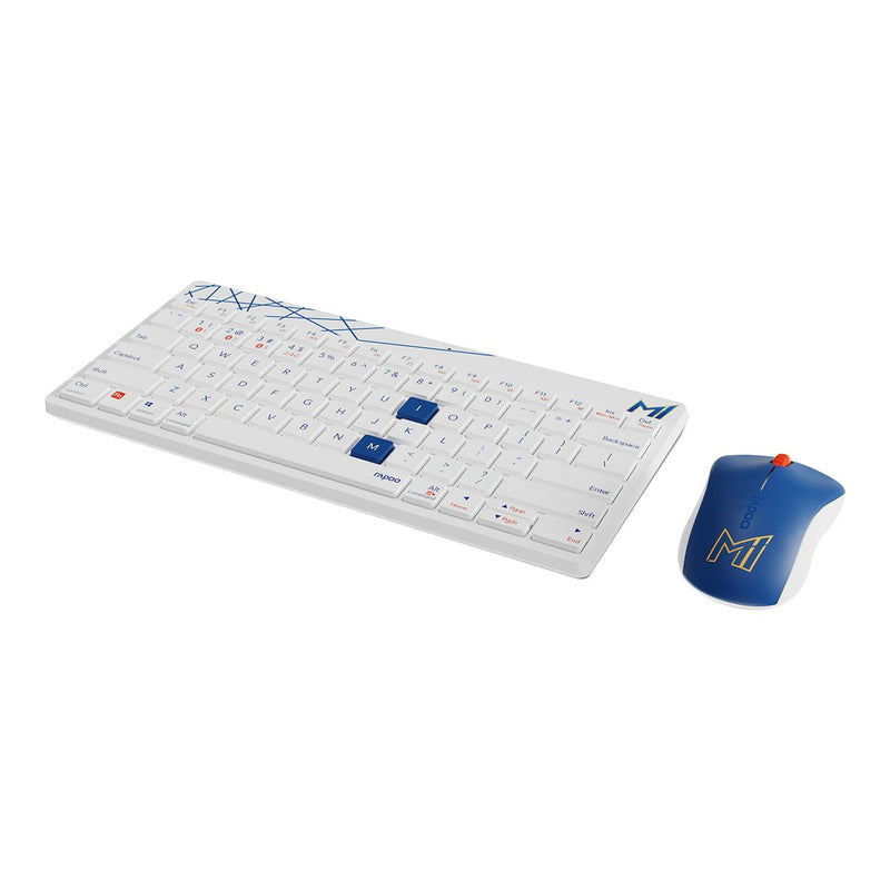Rapoo 8000M Multi-mode Wireless Keyboard & Mouse Combo – Mumbai Indians Edition