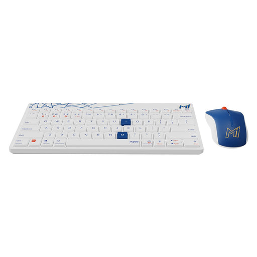 Rapoo 8000M Multi-mode Wireless Keyboard & Mouse Combo – Mumbai Indians Edition