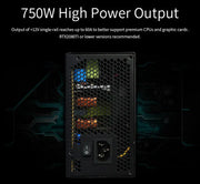 Huntkey MVPK650 80Plus + Gold Certified Modular 650W Power Supply Huntkey