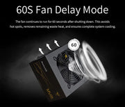 Huntkey MVPK650 80Plus + Gold Certified Modular 650W Power Supply Huntkey