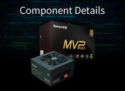 Huntkey MVPK650 80Plus + Gold Certified Modular 650W Power Supply Huntkey