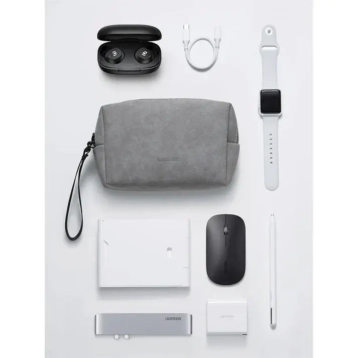 UGREEN Electronics Accessories Storage Bag with Lanyard (Gray)(80520) TeckPot