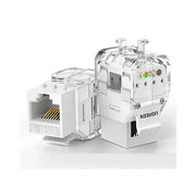 UGREEN Cat6 UTP Tool-Free Modular Information Outlet Connector 180° Network Wall Jack Keystone RJ45 Ethernet Port (80452) Ugreen
