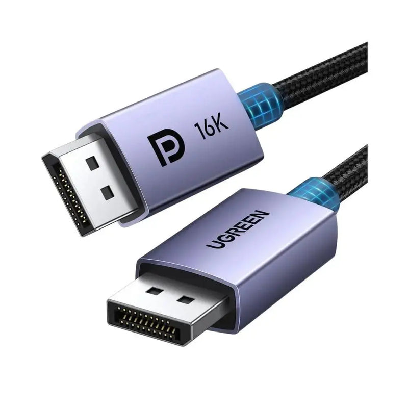 UGREEN DisplayPort Cable 2.1 2M 6ft VESA Certified DP2.0 40Gbps 16K 30Hz 8K 240Hz 4K HDR HDCP FreeSync G-Sync (15384) Ugreen