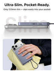 UGREEN MagFlow Air 75982 10000mAh Qi2 magnetic power bank ultra-slim, pocket-ready