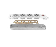 Huntkey Szn401 4 Outlets Power Extension Cord 1.8m Surge Protector Universal Power Strip Huntkey