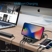 Portronics Q- charger 6.0A' QC Charger with 4 USB Ports TeckPot