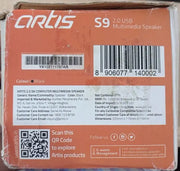 Artis S9 2.0 USB Multimedia Speakers 6W RMS Output-Black(Open Box/Renewed) Artis