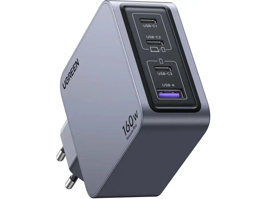 UGREEN Nexode Pro 160W GaN Charger 4-Port Desktop Station 3 USB-C 1 USB-A with Cable MacBook Pro iPhone 15 iPad 25877 Ugreen