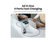 UGREEN Nexode Pro 160W GaN Charger 4-Port Desktop Station 3 USB-C 1 USB-A with Cable MacBook Pro iPhone 15 iPad 25877 Ugreen