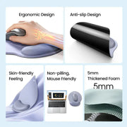 UGREEN Ergonomic Mouse Pad Wrist Rest Support Slow Rebound Memory Foam Pain Relief Easy Glide Non-Slip Gaming Work (25245) Ugreen