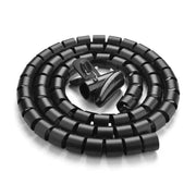 UGREEN Cable Management Sleeve 1.5M Wire Organizer Tube Cord Protector for Home Office Computer TV Setup Black Flexible (30818) Ugreen