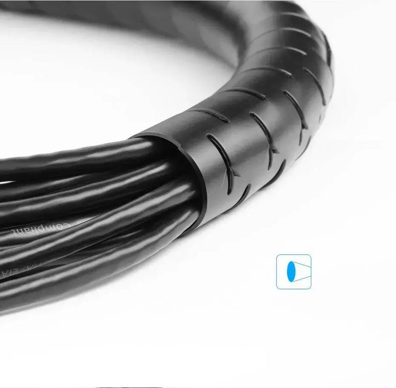 UGREEN Cable Management Sleeve 1.5M Wire Organizer Tube Cord Protector for Home Office Computer TV Setup Black Flexible (30818) Ugreen