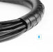 UGREEN Cable Management Sleeve 1.5M Wire Organizer Tube Cord Protector for Home Office Computer TV Setup Black Flexible (30818) Ugreen