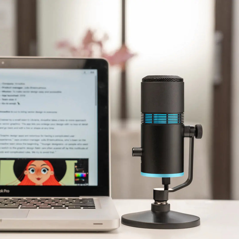 Thronmax 96khz USB Capsule RGB Microphone For Streamers, Gamers, Musicians (V8) Thronmax