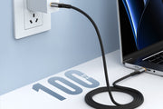 CABLETIME 100W Braided USB-C to USB-C Fast Charging Cable with E-Marker – feature detail 8 | CU03H/CU03L