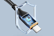 CABLETIME 100W Braided USB-C to USB-C Fast Charging Cable with E-Marker – feature detail 11 | CU03H/CU03L