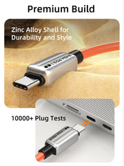 CABLETIME 240W Silicone USB-C to USB-C Fast Charging Cable with E-Marker – product view 8 | CU04H/CU04L/CU05H/CU05L/CU07H/CU07L