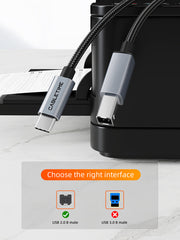 CABLETIME CA16 USB-C printer cable plug and play feature