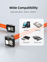 CABLETIME CAS1E SATA right-angle cable installation use