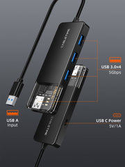 CABLETIME usb 3.0 superspeed 4 port hub | CB01B/CB02B