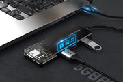 CABLETIME Superspeed 5Gbps Transmission 4 port USB A hub | CB01B/CB02B