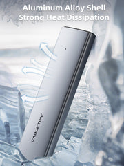 CABLETIME USB 3.1 Type-C To NVME M.2 SSD PCIE Enclosure | CB32G