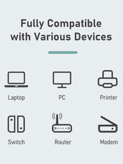 CABLETIME USB 2.0 to Rj45 Ethernet Adapter Max 100Mbps | CB52G