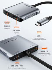 CABLETIME 4 IN 1 USB C hub | CB70G