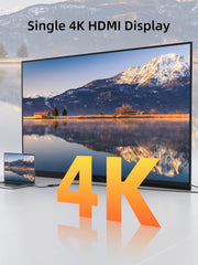 CABLETIME 4K 60Hz MST USB C to Dual HDMI Hub | CB73G