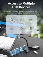 CABLETIME 10Gbps 5 IN 1 USB C Hub with HDMI 4K 60Hz 140w Power Delivery | CB75G