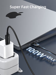 CABLETIME Intel-Certified Thunderbolt 4 USB-C Cable, 40Gbps, 100W, 8K@60Hz, 1.8m – product view 6 | CT40K