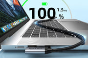 CABLETIME Right-Angle USB-C to USB-C Cable, 20Gbps, 100W and 4K@60Hz – feature detail 11 | CU24E/CU24H/CU24L