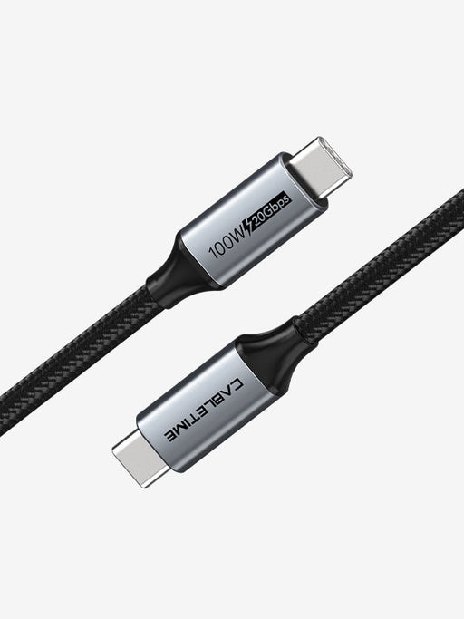 CABLETIME USB-C to USB-C Cable, 20Gbps, 100W, 4K@60Hz, Up to 5m – product view 2 | CU20E/CU20H/CU20J/CU20L/CU20N/CU20P