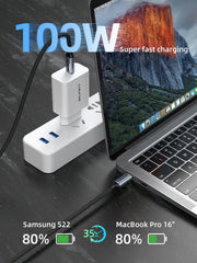 CABLETIME USB-C to USB-C Cable, 20Gbps, 100W, 4K@60Hz, Up to 5m – product view 3 | CU20E/CU20H/CU20J/CU20L/CU20N/CU20P